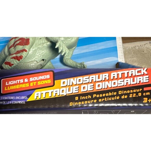 Adventure Force Dinosaur Attack 9-Inch Poseable Dinosaur Lights & Roaring Sounds - Picture 3 of 8